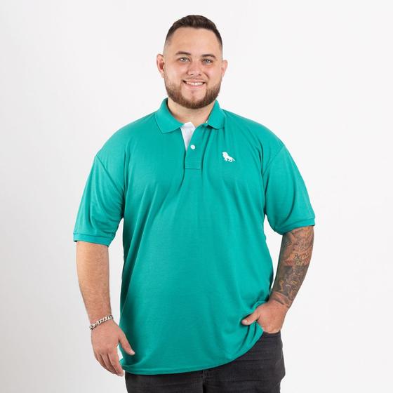 Imagem de CAMISETA POLO MASCULINA PLUS SIZE ORIGINAL DA ESTILO REI 1UNI . br