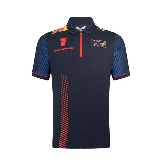 Imagem de Camiseta Polo Red Bull Racing F1 Max Verstappen 2023 Oficial