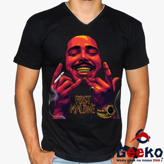 Imagem de Camiseta Post Malone 100% Algodão Geeko