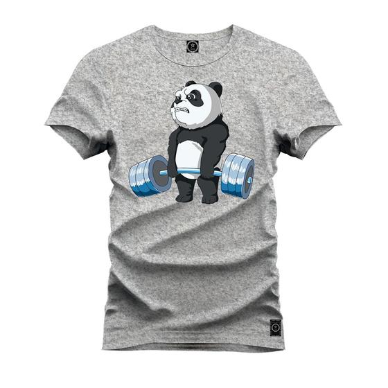 Imagem de Camiseta Premium Algodão Confortável Estampada Urso Pesos