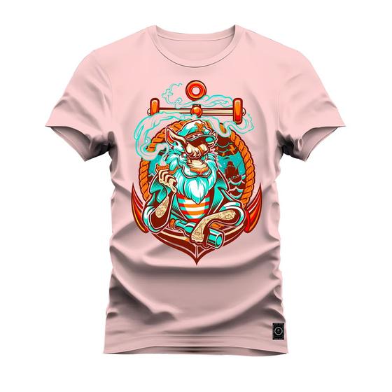 Imagem de Camiseta Premium Estampada Algodão 30.1  Pirata Ancora