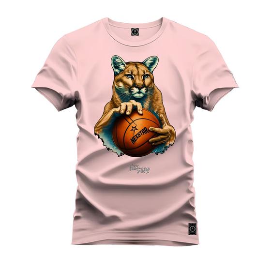 Imagem de Camiseta Premium T-Shirt Algodão Estampada Unissex Onça Basquete