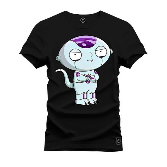 Imagem de Camiseta Premium T-Shirt Algodão Estampada Unissex Robozinho Cabeça