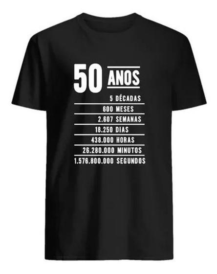 Imagem de Camiseta Presente Aniversário 50 Anos Camisa Masculina 50tão