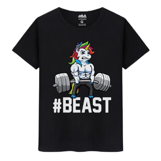 Imagem de Camiseta Preta Masculina Streetwear Best Unicórnio