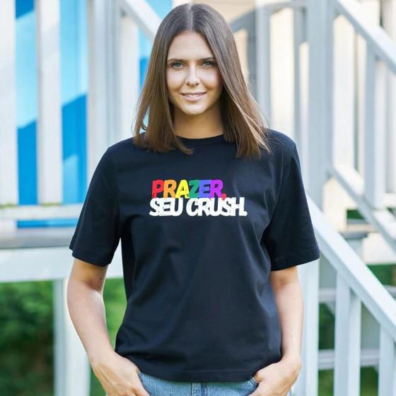 Imagem de Camiseta Preta Prazer seu crush - ORGULHO - LGBT