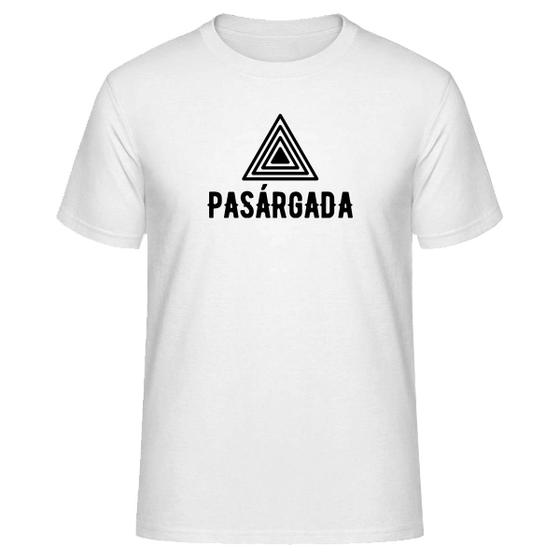 Imagem de Camiseta Preto Estampada PASÁRGADA WEAR Manga Curta Conforto e Qualidade