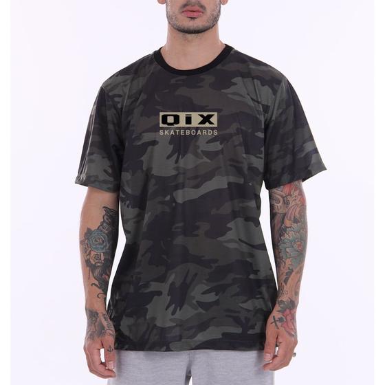 Imagem de Camiseta Print Qix Skateboards Camuflada