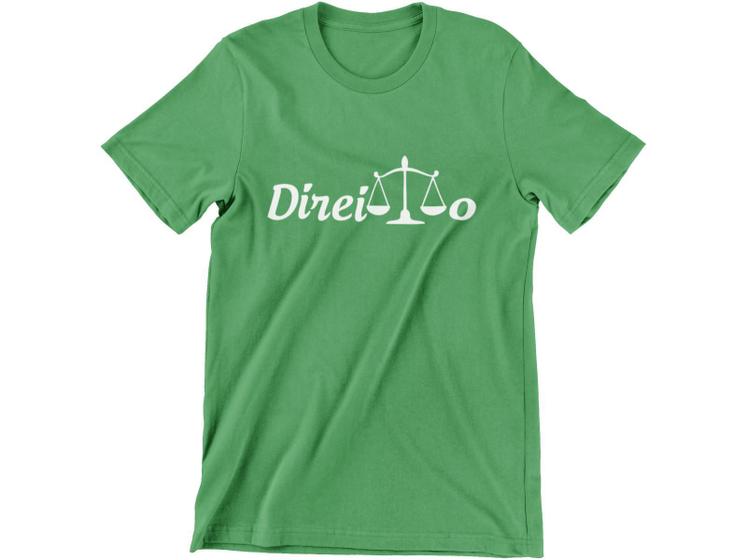 Imagem de Camiseta Profissão Direito Advogado Estudante Verde Bandeira