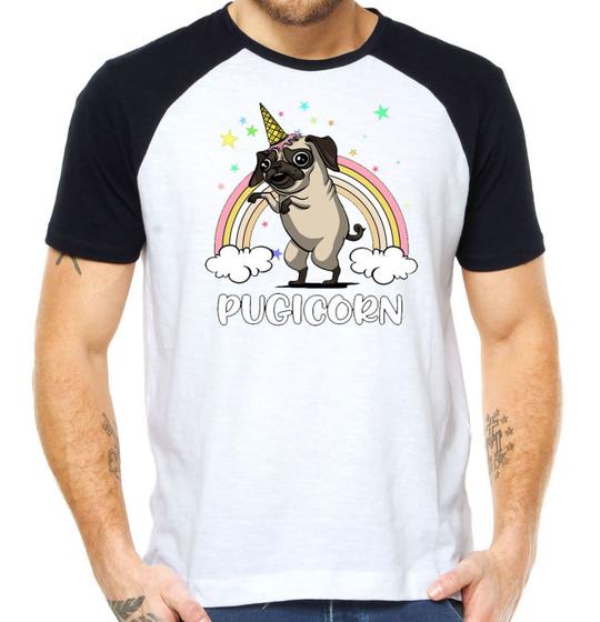 Imagem de Camiseta Pugicorn camisa pug unicórnio fofo divertido