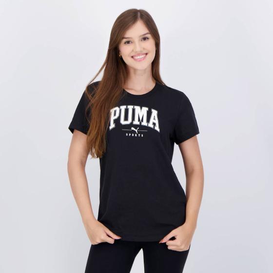 Imagem de Camiseta Puma Squad Graphic Feminina Preta