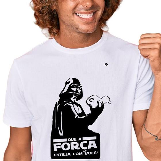 Imagem de Camiseta "que a força esteja com você" darth vader star wars