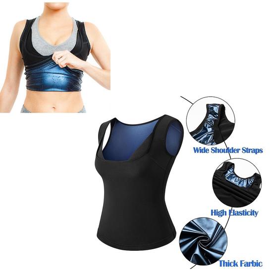 Imagem de Camiseta Queima Gordura Calorias Térmica Camisa Feminina SWEAT SHAPER