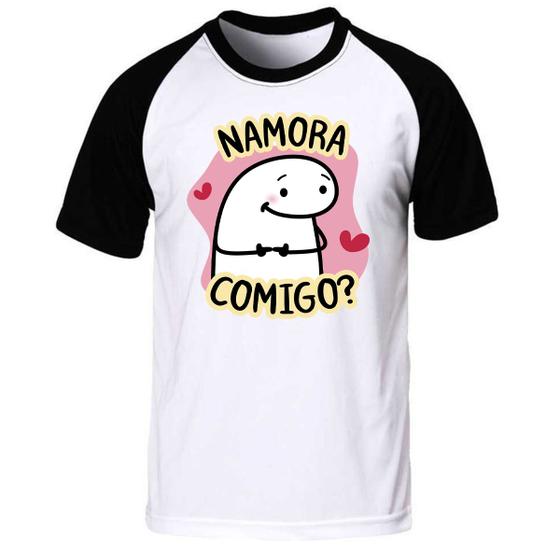 Imagem de Camiseta quer namorar comigo presente blusa tshirt