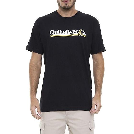 Camiseta Quiksilver All Lined Up SM23 Masculina Preto Menor preço em Camiseta Quiksilver All Lined Up SM23 Masculina Preto