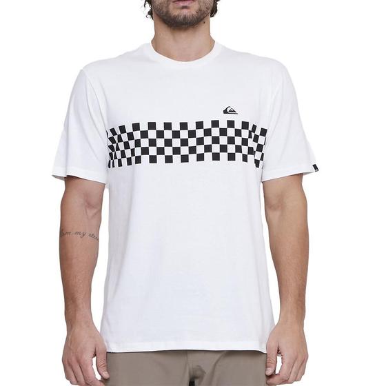 Imagem de Camiseta Quiksilver Checker SM25 Masculina Snow White