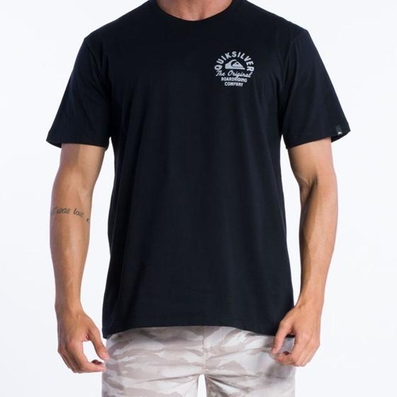 Imagem de Camiseta Quiksilver Circled Script Masculino - Preto