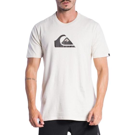 Imagem de Camiseta Quiksilver Comp Logo Colors S24 Masculina Off White