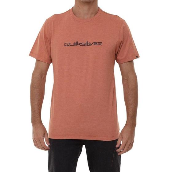 Imagem de Camiseta Quiksilver Lettering Masculina Laranja