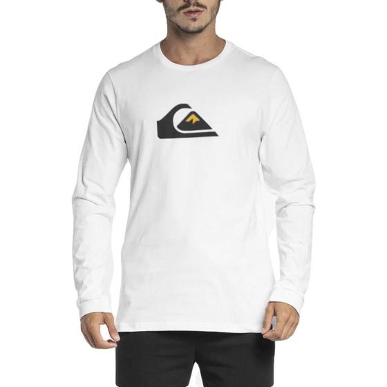 Imagem de Camiseta Quiksilver Manga Longa Comp Logo WT23 Branco