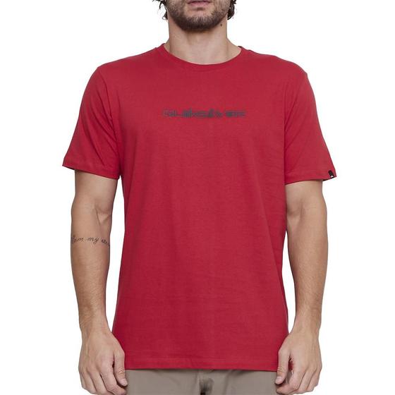 Imagem de Camiseta Quiksilver Omni Font SM25 Masculina Vermelho