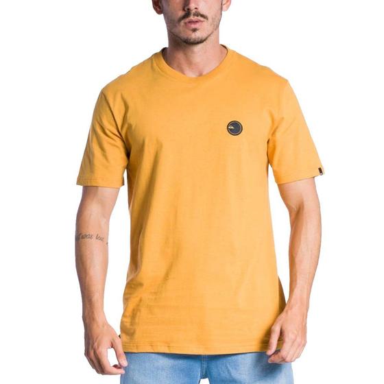 Imagem de Camiseta Quiksilver Patch Round Mostarda