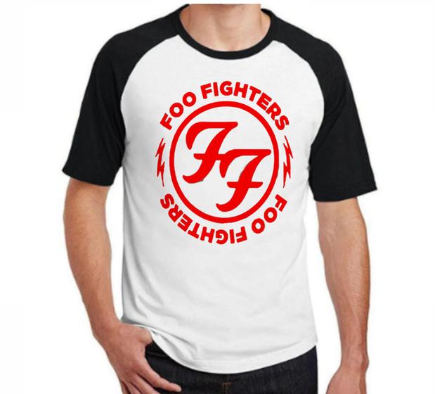 Imagem de Camiseta Raglan 100% Algodão - Foo Fighters