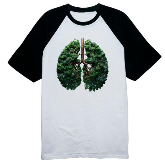 Imagem de Camiseta Raglan Amazonia pulmao do mundo