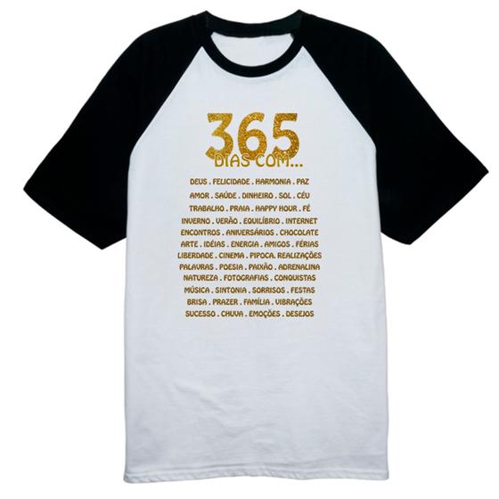 Imagem de Camiseta Raglan Ano Novo 365 dias com