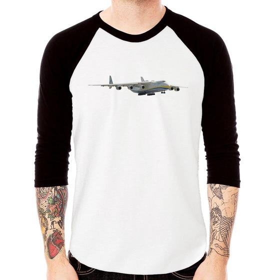 Imagem de Camiseta Raglan Antonov Manga 3/4 - Foca na Moda