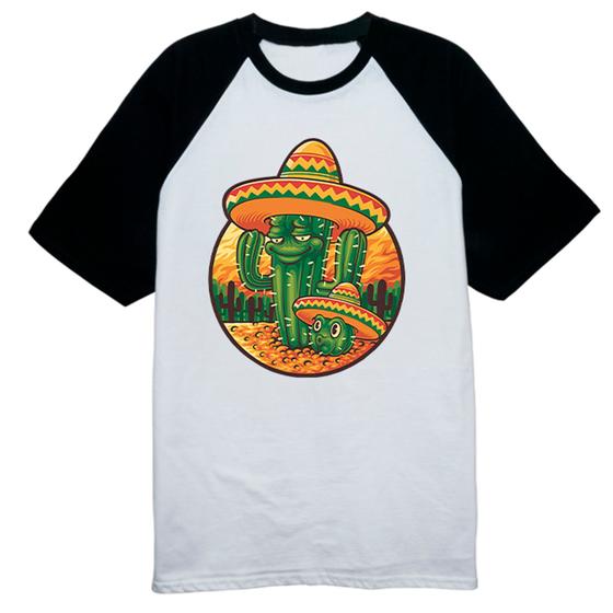 Imagem de Camiseta Raglan Cactus Mexicano