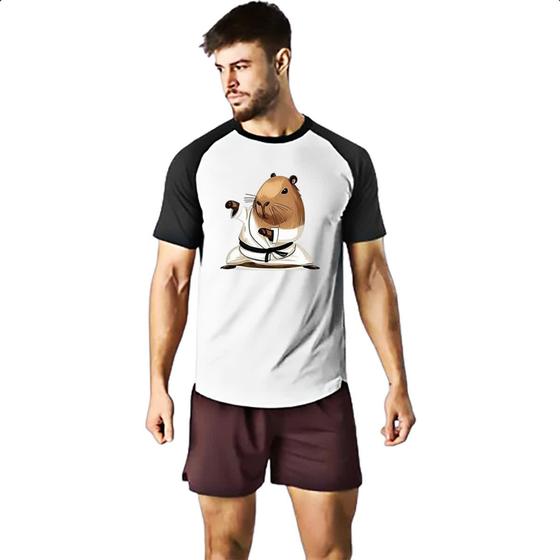 Imagem de Camiseta Raglan Capivara Judoca