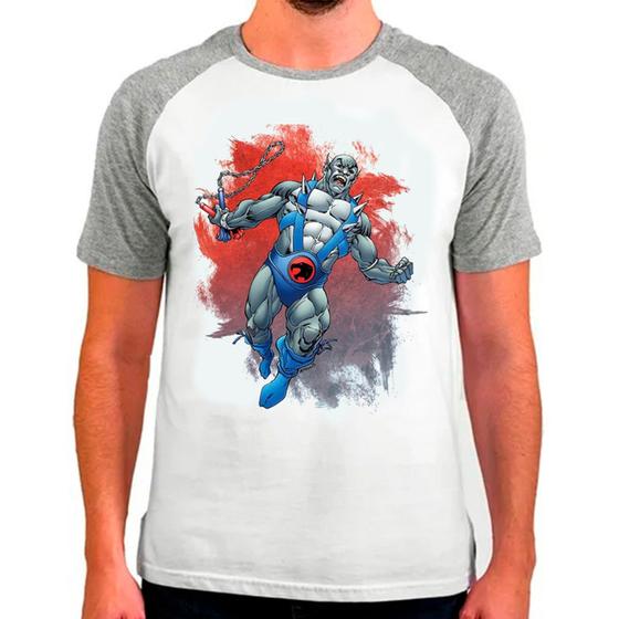 Imagem de Camiseta raglan desenho he-man cinza branca masculina06