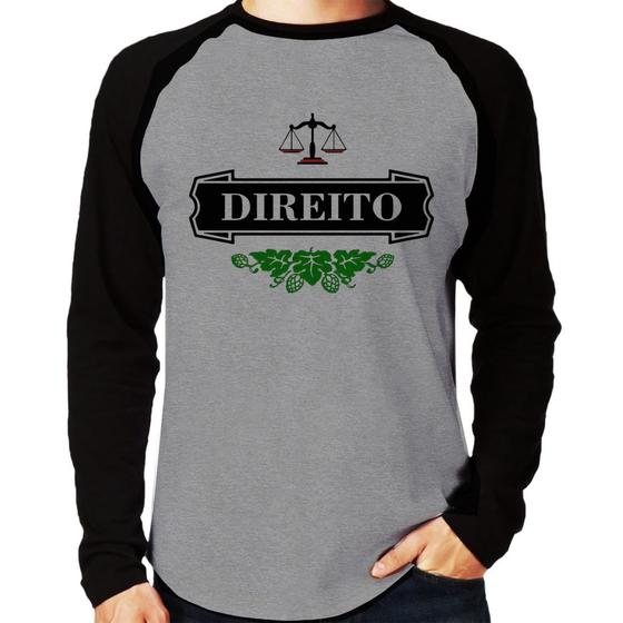 Imagem de Camiseta Raglan Direito Beer Logo Manga Longa - Foca na Moda