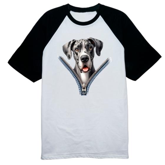 Imagem de Camiseta Raglan Dog Alemao no Ziper