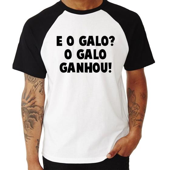 Imagem de Camiseta Raglan E o galo O galo ganhou! - Foca na Moda