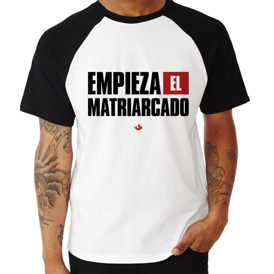 Imagem de Camiseta Raglan Empieza el matriarcado! - Foca na Moda