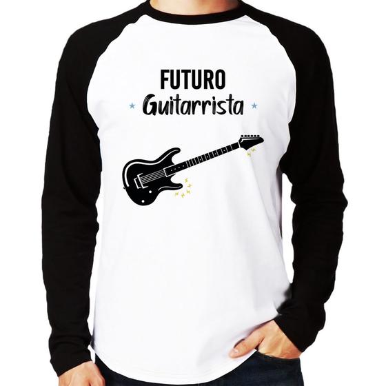 Imagem de Camiseta Raglan Futuro Guitarrista Manga Longa - Foca na Moda