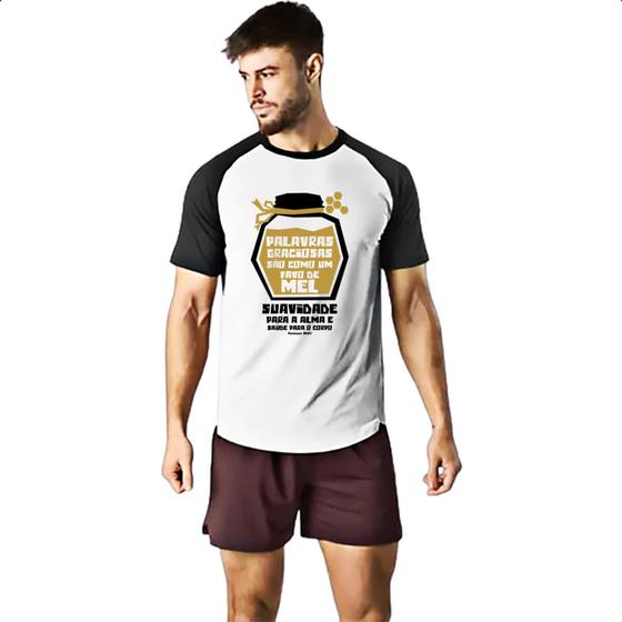Imagem de Camiseta Raglan Gospel Proverbios 16.24