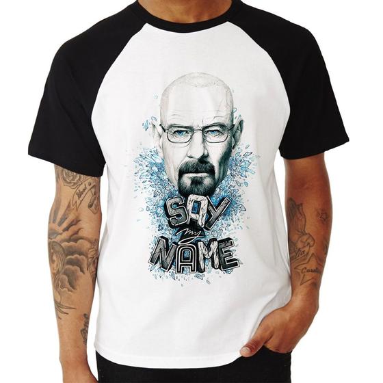 Imagem de Camiseta Raglan Heisenberg Say My Name - Foca na Moda