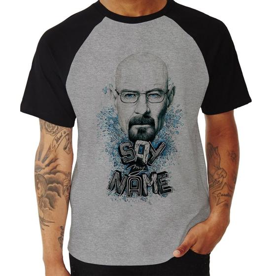 Imagem de Camiseta Raglan Heisenberg Say My Name - Foca na Moda