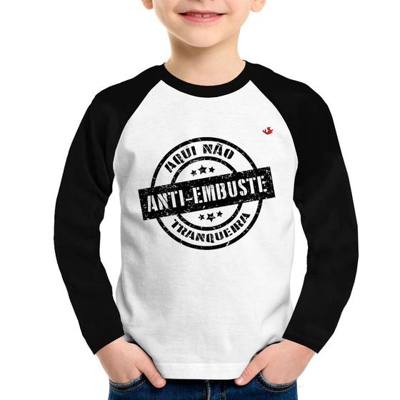 Imagem de Camiseta Raglan Infantil Anti-Embuste Manga Longa - Foca na Moda