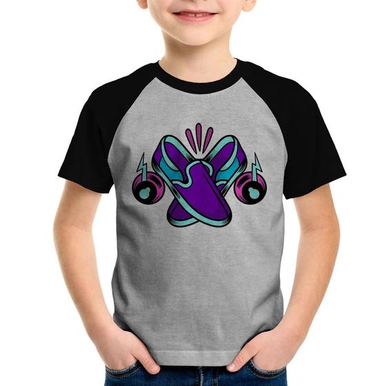 Imagem de Camiseta Raglan Infantil Walk The Talk - Foca na Moda