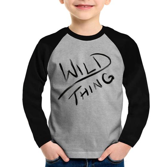 Imagem de Camiseta Raglan Infantil Wild Thing Manga Longa - Foca na Moda