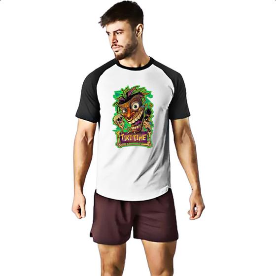 Imagem de Camiseta Raglan Its tiki time