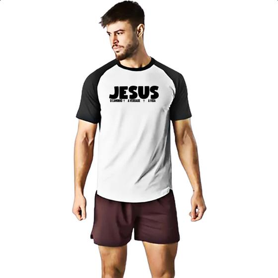 Imagem de Camiseta Raglan Jesus caminho verdade e a vida 03