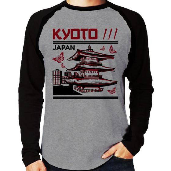 Imagem de Camiseta Raglan Kyoto Japan Manga Longa - Foca na Moda