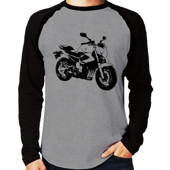 Imagem de Camiseta Raglan Moto XJ6 N Art Manga Longa - Foca na Moda