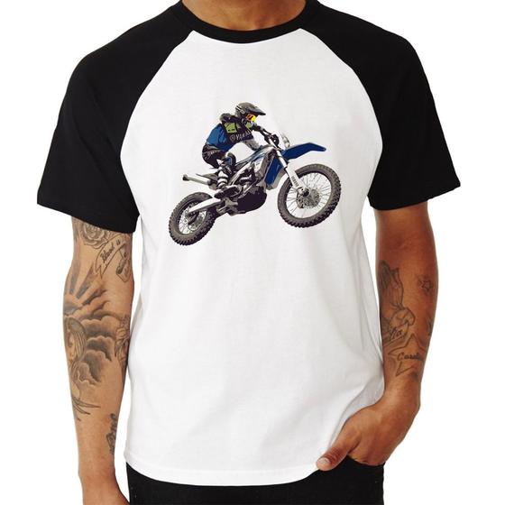 Imagem de Camiseta Raglan Motocross Manobra Freestyle - Foca na Moda