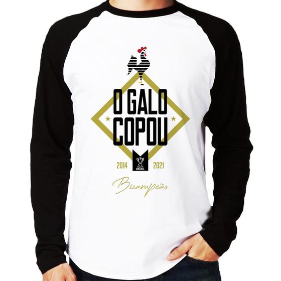 Imagem de Camiseta Raglan O Galo Copou! Manga Longa - Foca na Moda